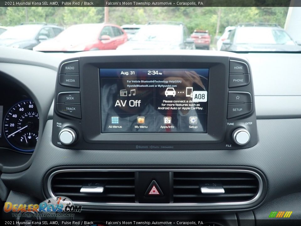 2021 Hyundai Kona SEL AWD Pulse Red / Black Photo #13
