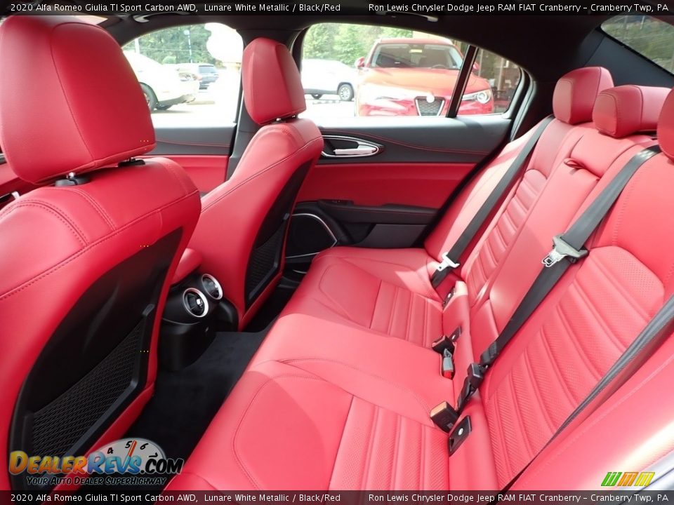 Rear Seat of 2020 Alfa Romeo Giulia TI Sport Carbon AWD Photo #14