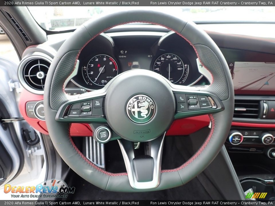 2020 Alfa Romeo Giulia TI Sport Carbon AWD Steering Wheel Photo #17