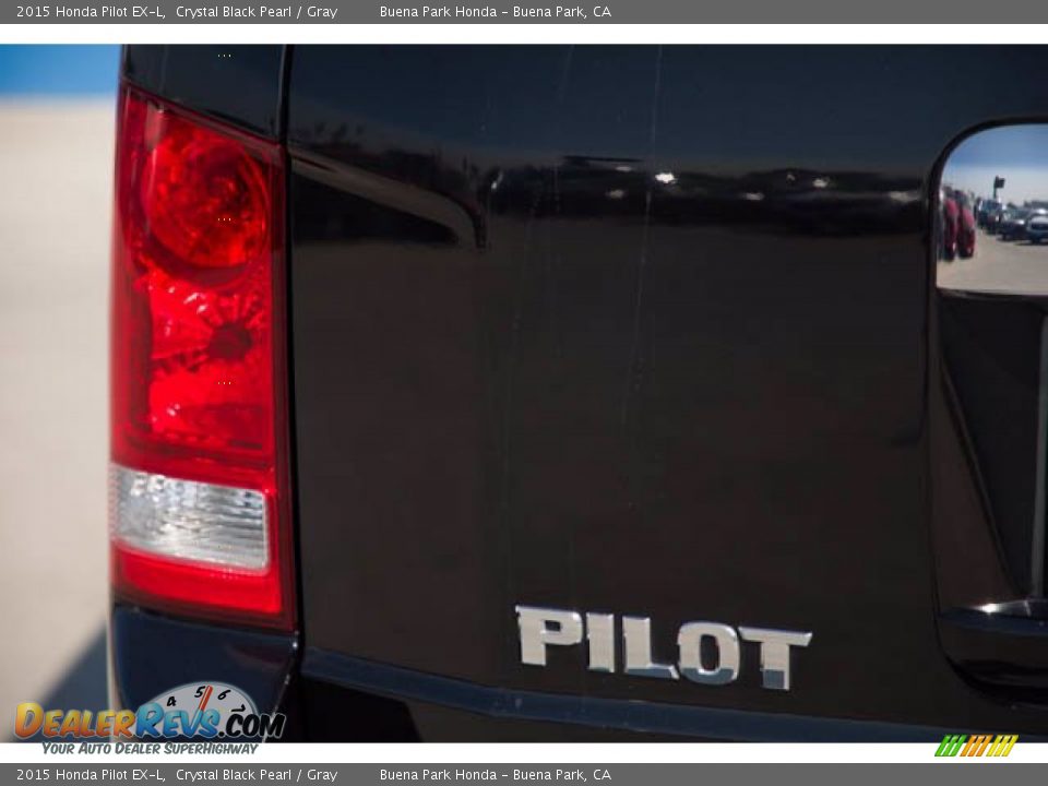 2015 Honda Pilot EX-L Crystal Black Pearl / Gray Photo #10