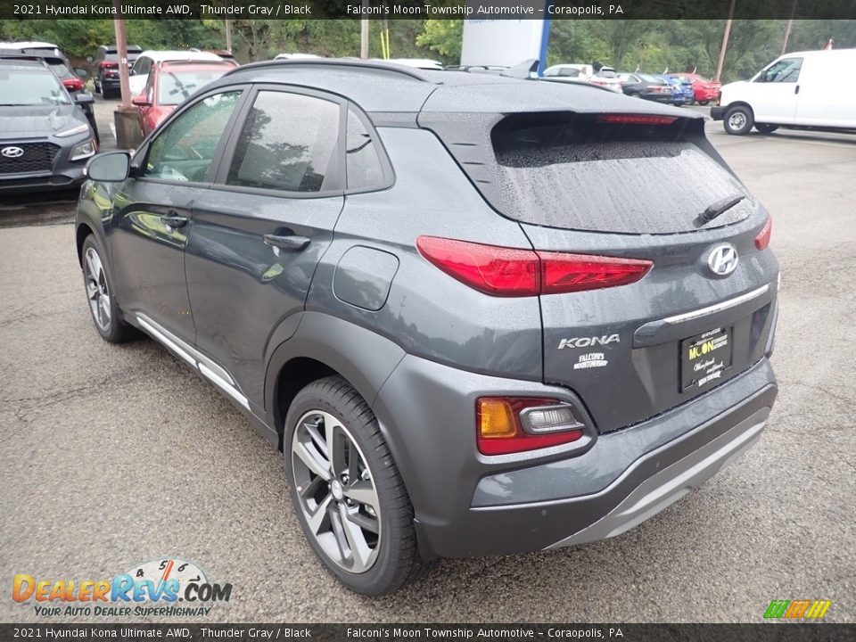 2021 Hyundai Kona Ultimate AWD Thunder Gray / Black Photo #6