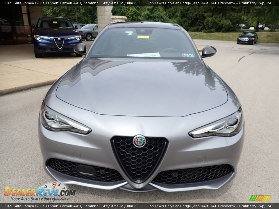 2020 Alfa Romeo Giulia TI Sport Carbon AWD Stromboli Gray Metallic / Black Photo #2