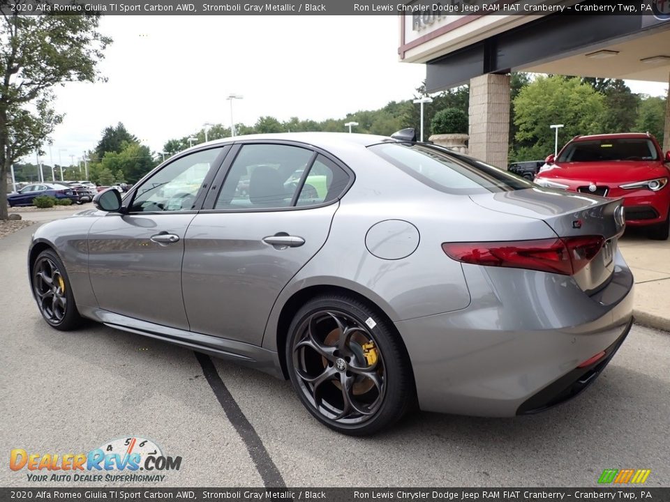 2020 Alfa Romeo Giulia TI Sport Carbon AWD Stromboli Gray Metallic / Black Photo #8