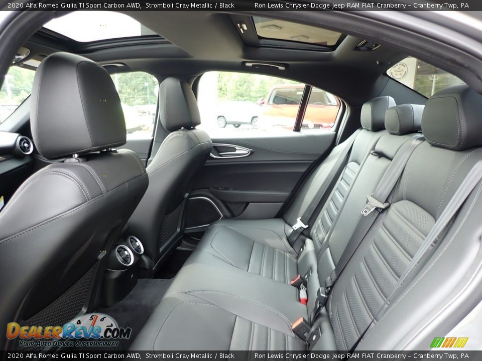 Rear Seat of 2020 Alfa Romeo Giulia TI Sport Carbon AWD Photo #13