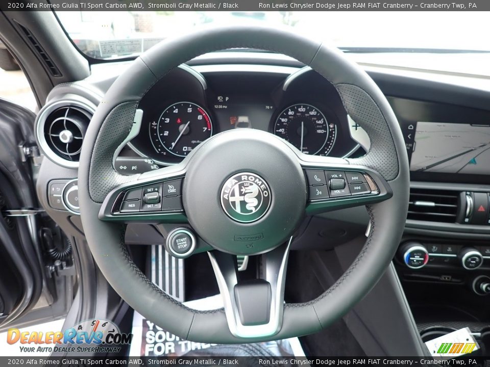 2020 Alfa Romeo Giulia TI Sport Carbon AWD Steering Wheel Photo #16