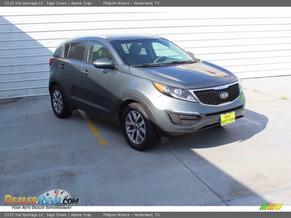 2015 Kia Sportage LX Sage Green / Alpine Gray Photo #2