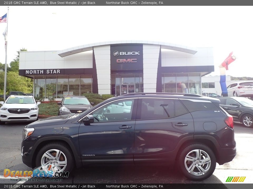 2018 GMC Terrain SLE AWD Blue Steel Metallic / ­Jet Black Photo #1
