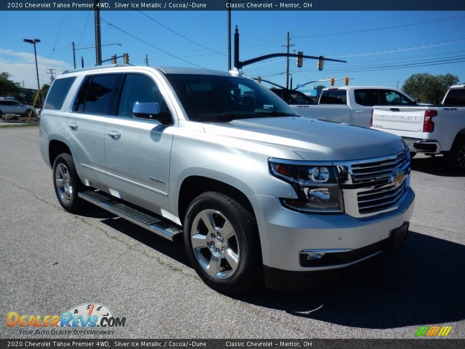 2020 Chevrolet Tahoe Premier 4WD Silver Ice Metallic / Cocoa/­Dune Photo #3