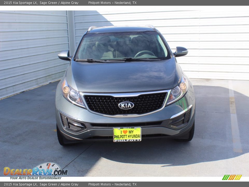 2015 Kia Sportage LX Sage Green / Alpine Gray Photo #3