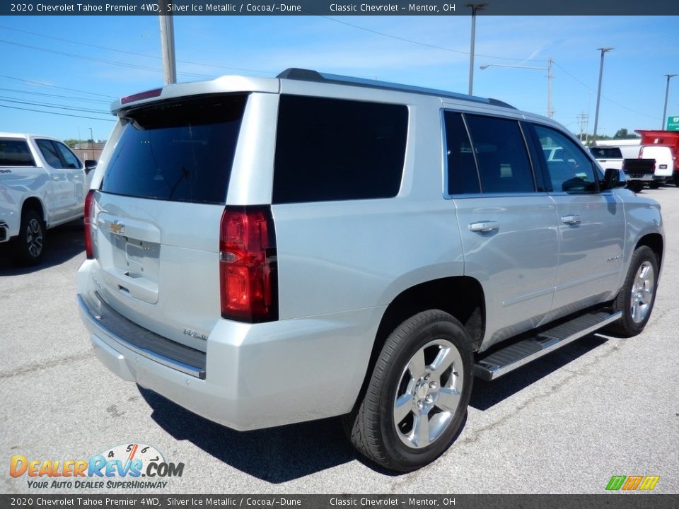 2020 Chevrolet Tahoe Premier 4WD Silver Ice Metallic / Cocoa/­Dune Photo #4