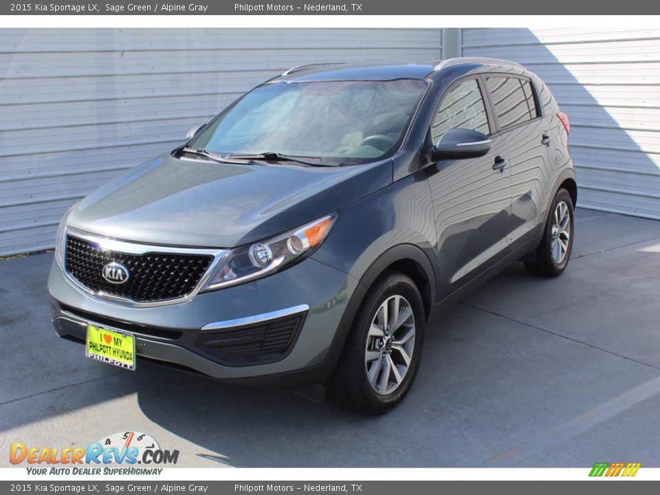 2015 Kia Sportage LX Sage Green / Alpine Gray Photo #4