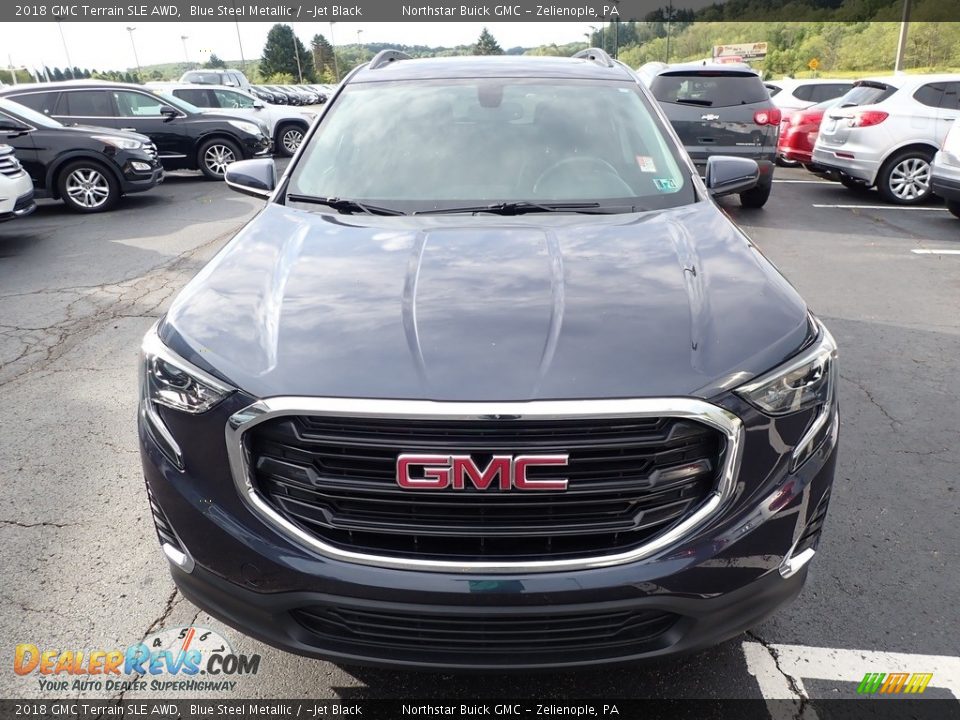 2018 GMC Terrain SLE AWD Blue Steel Metallic / ­Jet Black Photo #3