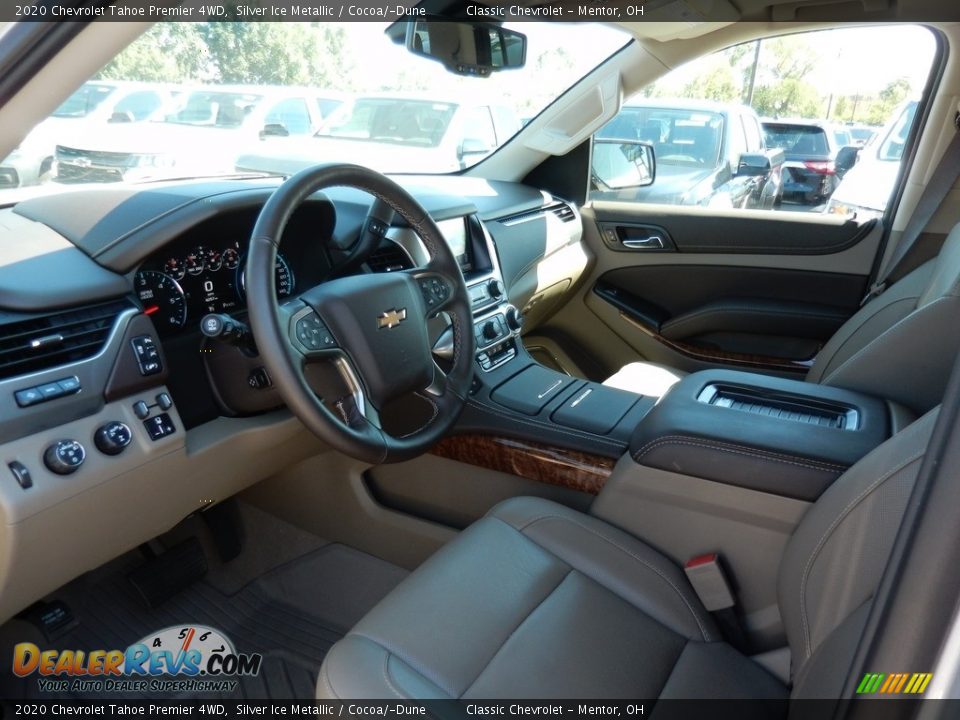 2020 Chevrolet Tahoe Premier 4WD Silver Ice Metallic / Cocoa/­Dune Photo #7