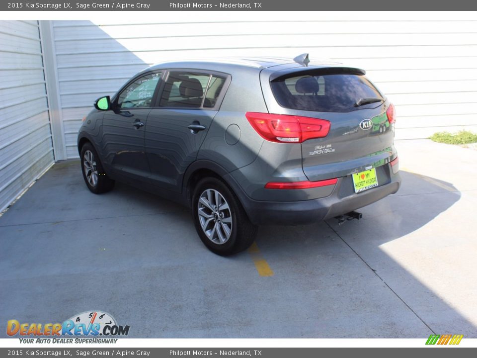 2015 Kia Sportage LX Sage Green / Alpine Gray Photo #8