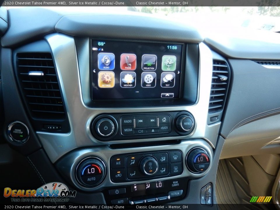 2020 Chevrolet Tahoe Premier 4WD Silver Ice Metallic / Cocoa/­Dune Photo #9