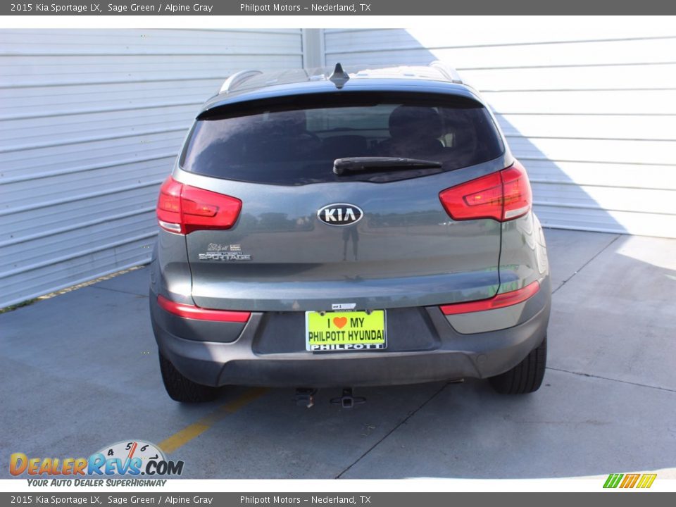 2015 Kia Sportage LX Sage Green / Alpine Gray Photo #9