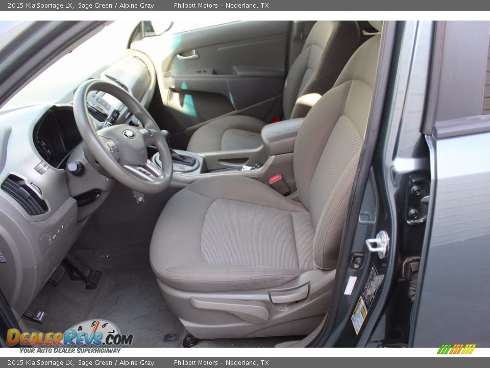 Front Seat of 2015 Kia Sportage LX Photo #15