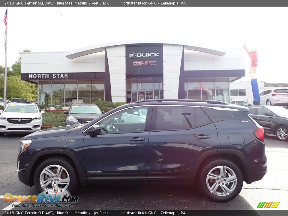 2018 GMC Terrain SLE AWD Blue Steel Metallic / ­Jet Black Photo #13