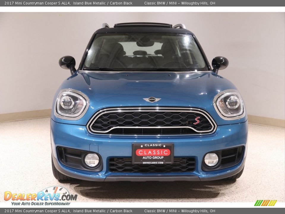 2017 Mini Countryman Cooper S ALL4 Island Blue Metallic / Carbon Black Photo #2