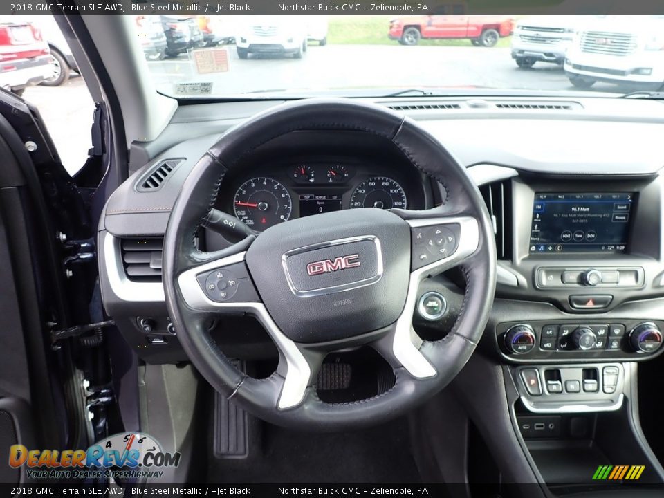 2018 GMC Terrain SLE AWD Blue Steel Metallic / ­Jet Black Photo #24