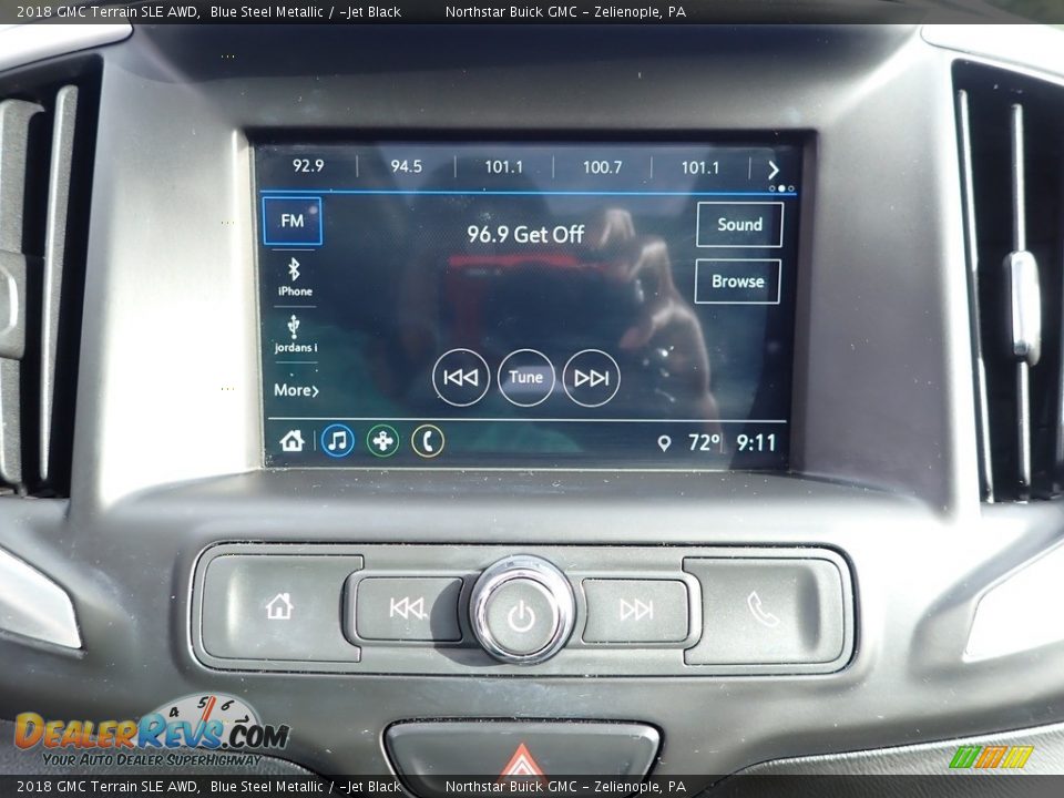 2018 GMC Terrain SLE AWD Blue Steel Metallic / ­Jet Black Photo #25