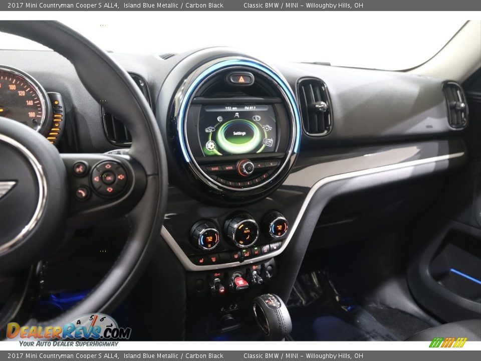2017 Mini Countryman Cooper S ALL4 Island Blue Metallic / Carbon Black Photo #8