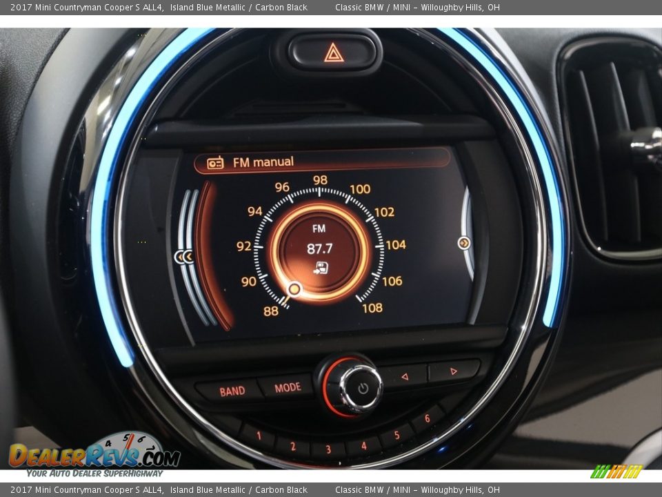2017 Mini Countryman Cooper S ALL4 Island Blue Metallic / Carbon Black Photo #9