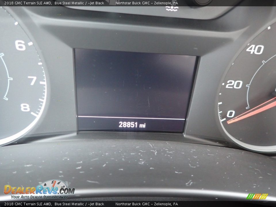 2018 GMC Terrain SLE AWD Blue Steel Metallic / ­Jet Black Photo #30