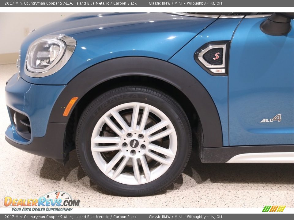 2017 Mini Countryman Cooper S ALL4 Island Blue Metallic / Carbon Black Photo #17
