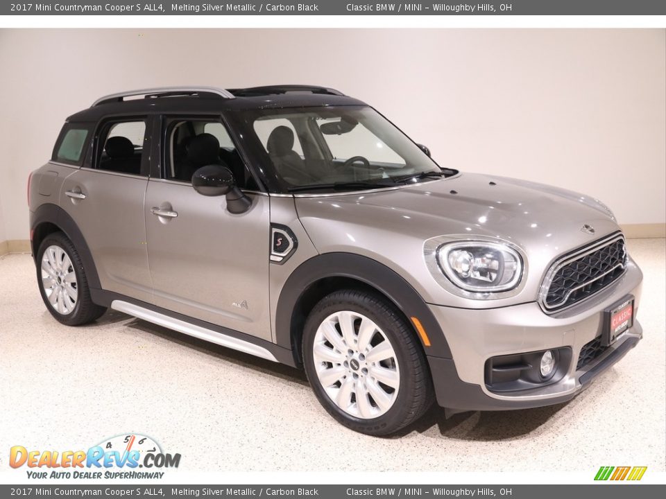 2017 Mini Countryman Cooper S ALL4 Melting Silver Metallic / Carbon Black Photo #1