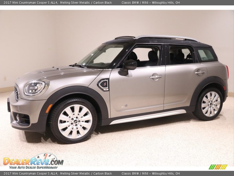 2017 Mini Countryman Cooper S ALL4 Melting Silver Metallic / Carbon Black Photo #3