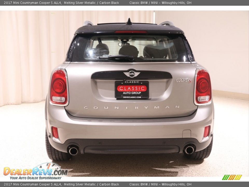 2017 Mini Countryman Cooper S ALL4 Melting Silver Metallic / Carbon Black Photo #15