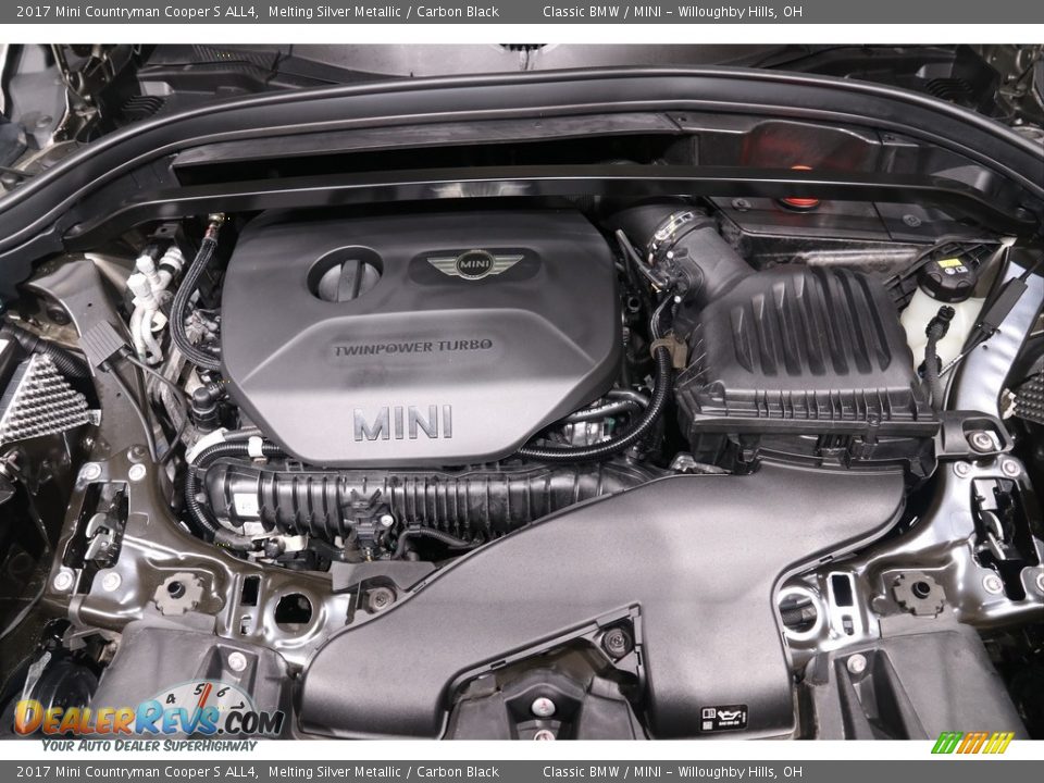 2017 Mini Countryman Cooper S ALL4 Melting Silver Metallic / Carbon Black Photo #16