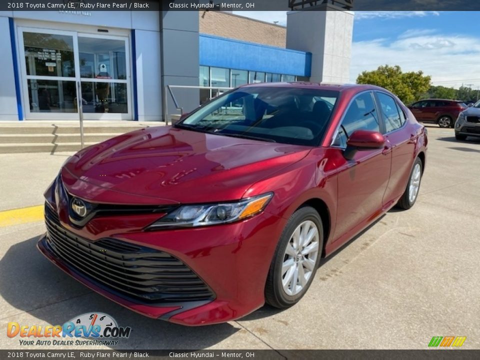 2018 Toyota Camry LE Ruby Flare Pearl / Black Photo #1