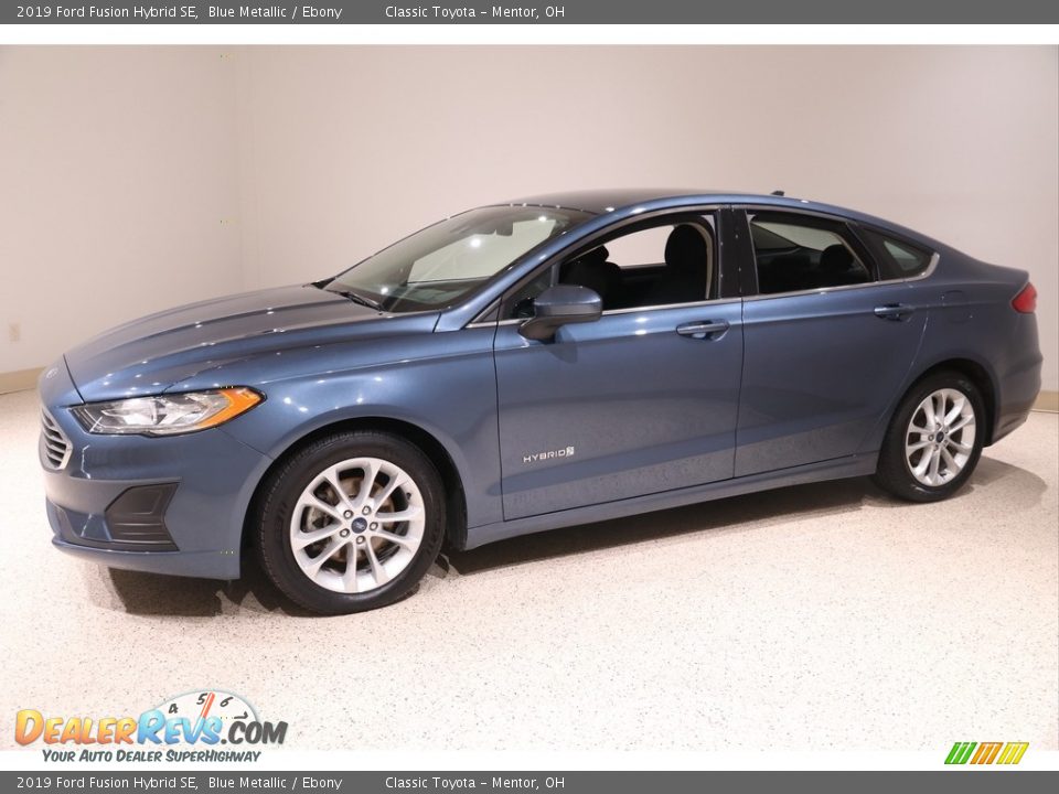 2019 Ford Fusion Hybrid SE Blue Metallic / Ebony Photo #3