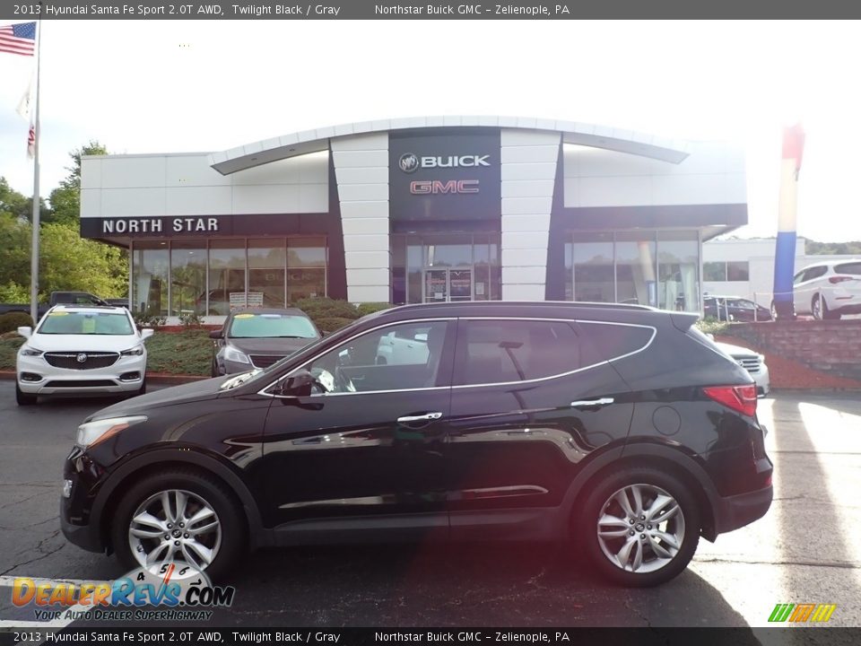2013 Hyundai Santa Fe Sport 2.0T AWD Twilight Black / Gray Photo #1