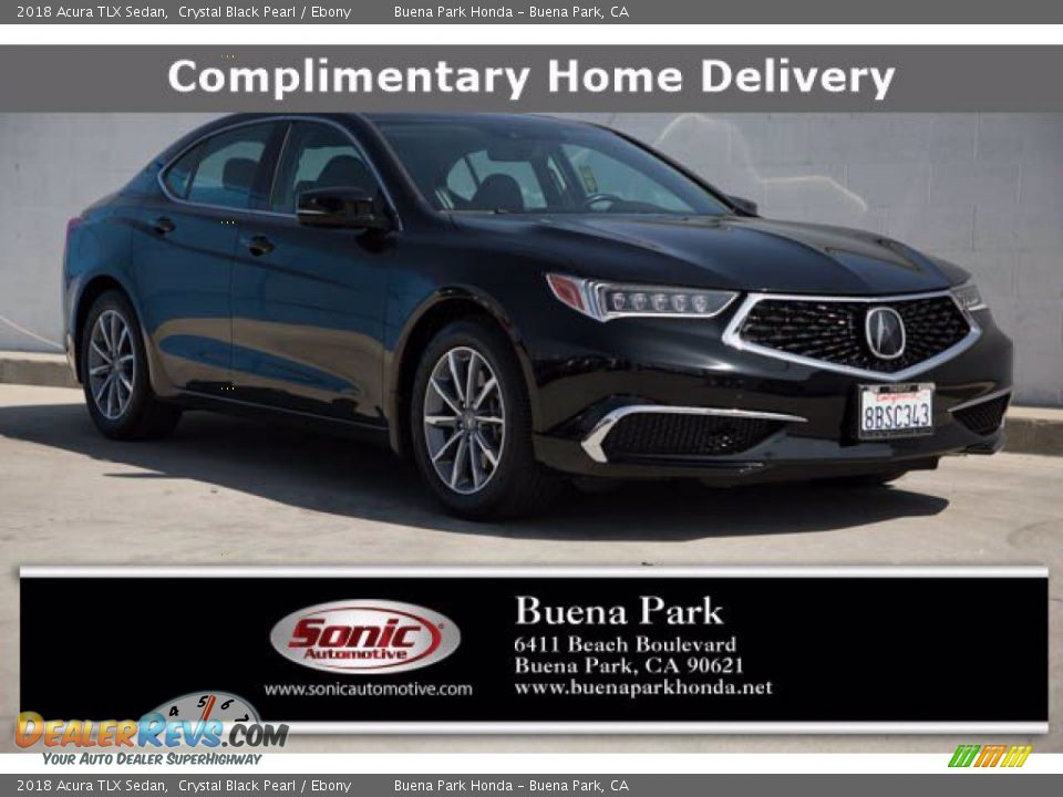 2018 Acura TLX Sedan Crystal Black Pearl / Ebony Photo #1