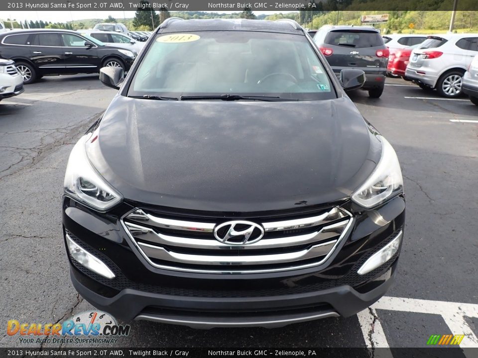 2013 Hyundai Santa Fe Sport 2.0T AWD Twilight Black / Gray Photo #3