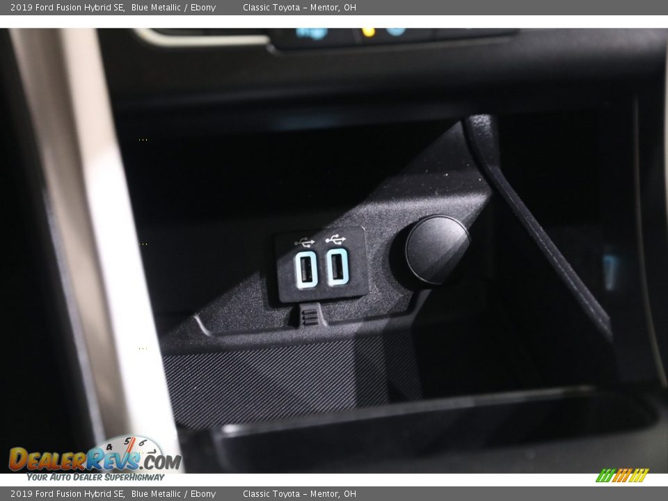 2019 Ford Fusion Hybrid SE Blue Metallic / Ebony Photo #14