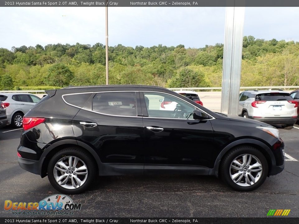 2013 Hyundai Santa Fe Sport 2.0T AWD Twilight Black / Gray Photo #5