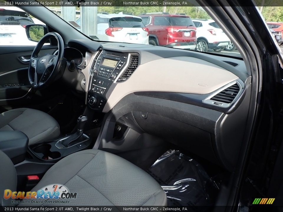 2013 Hyundai Santa Fe Sport 2.0T AWD Twilight Black / Gray Photo #6