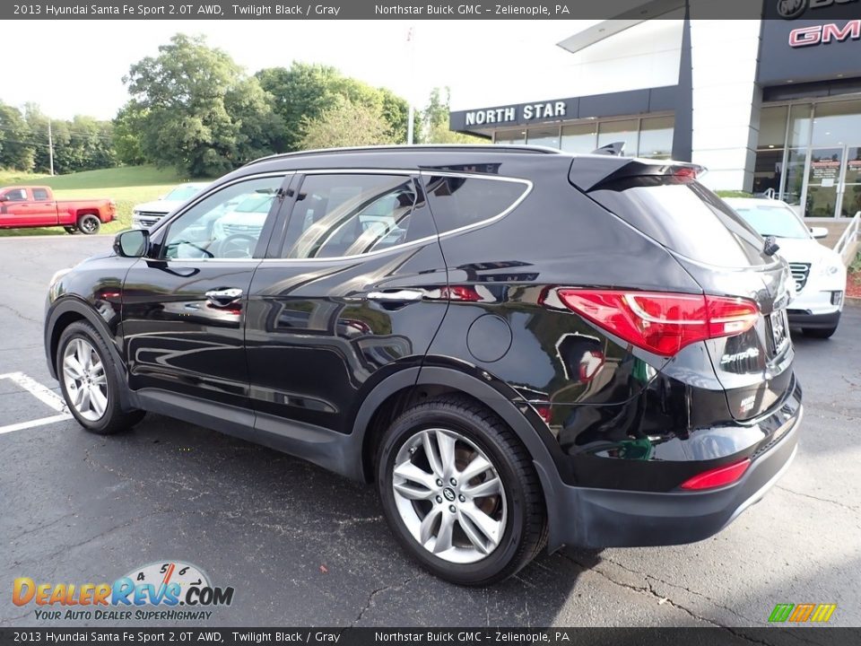 2013 Hyundai Santa Fe Sport 2.0T AWD Twilight Black / Gray Photo #12