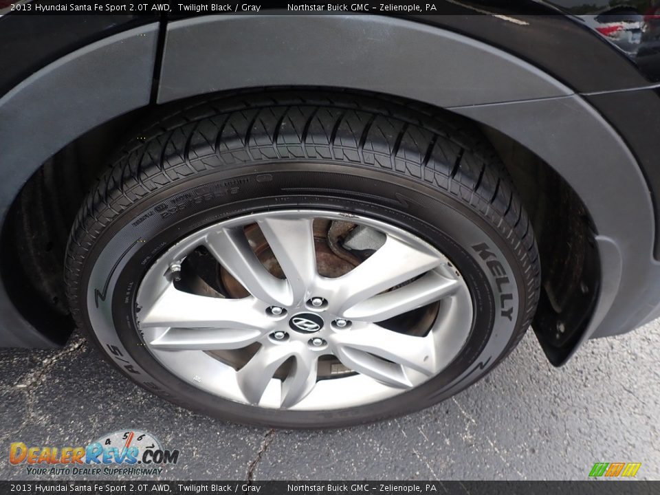 2013 Hyundai Santa Fe Sport 2.0T AWD Twilight Black / Gray Photo #14