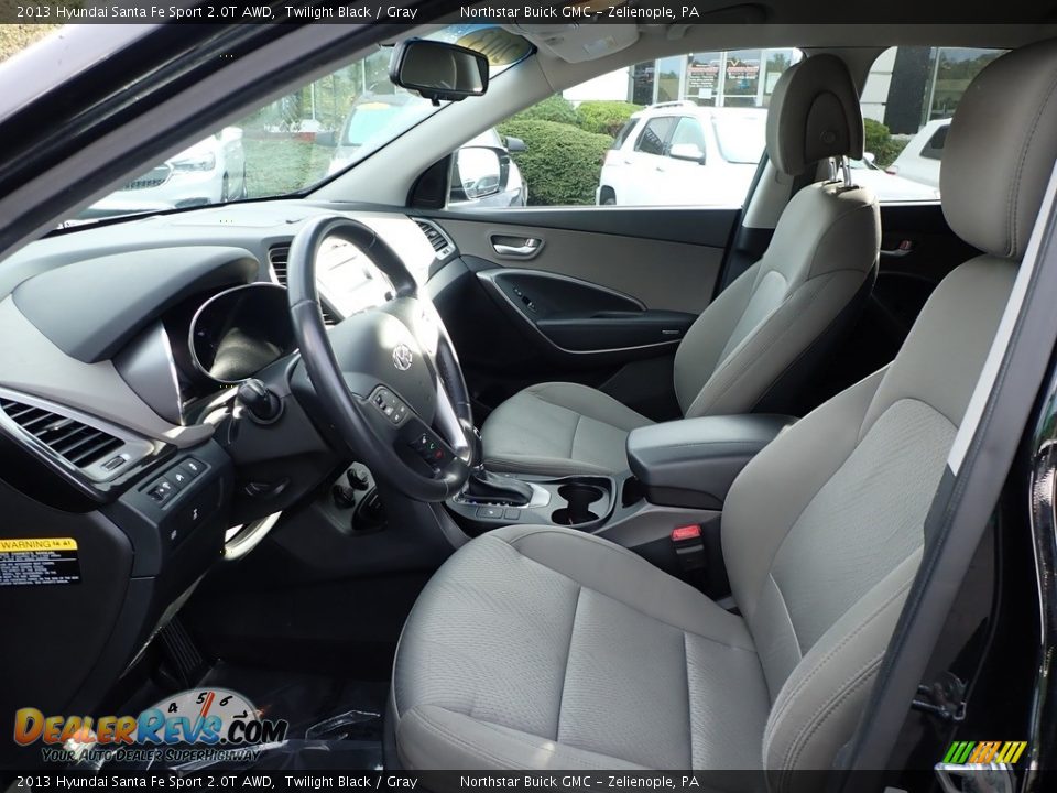 2013 Hyundai Santa Fe Sport 2.0T AWD Twilight Black / Gray Photo #19