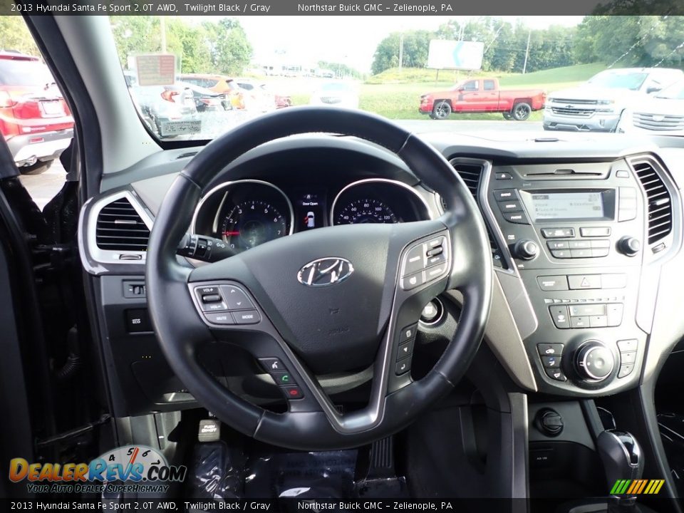 2013 Hyundai Santa Fe Sport 2.0T AWD Twilight Black / Gray Photo #24