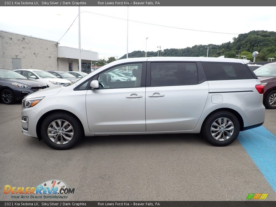2021 Kia Sedona LX Silky Silver / Dark Graphite Photo #6