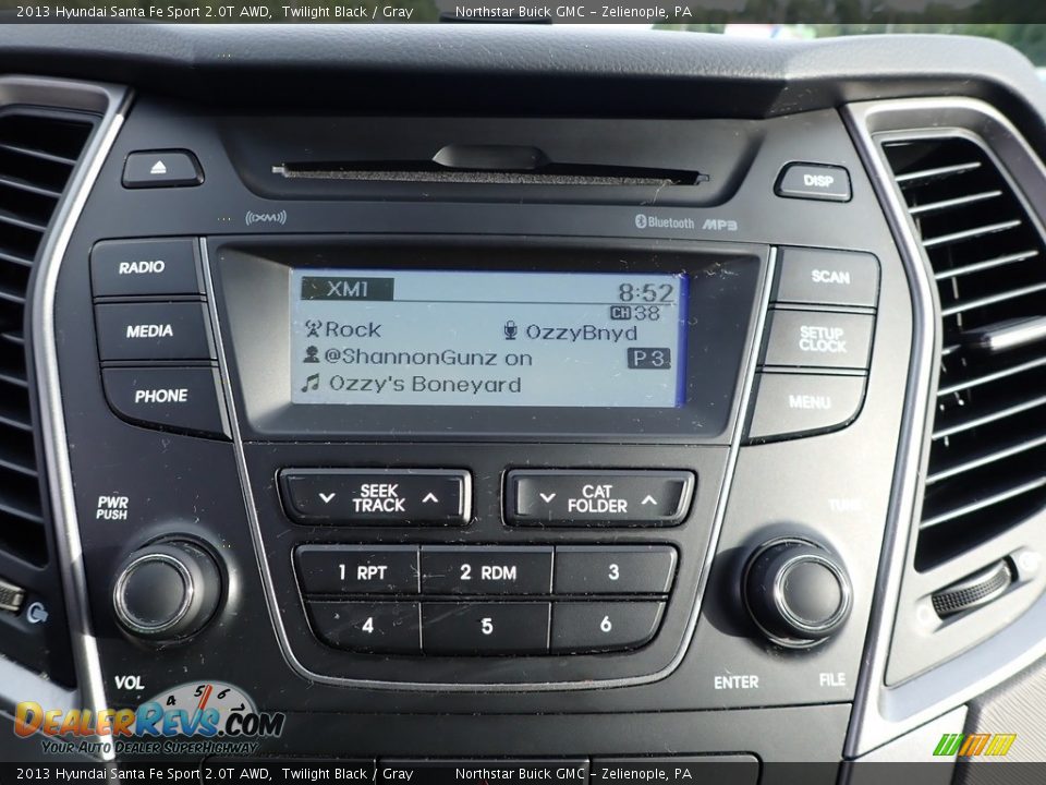 2013 Hyundai Santa Fe Sport 2.0T AWD Twilight Black / Gray Photo #25