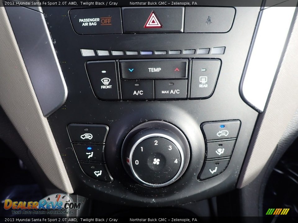 2013 Hyundai Santa Fe Sport 2.0T AWD Twilight Black / Gray Photo #26
