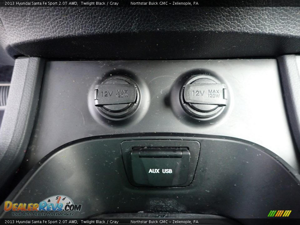 2013 Hyundai Santa Fe Sport 2.0T AWD Twilight Black / Gray Photo #27