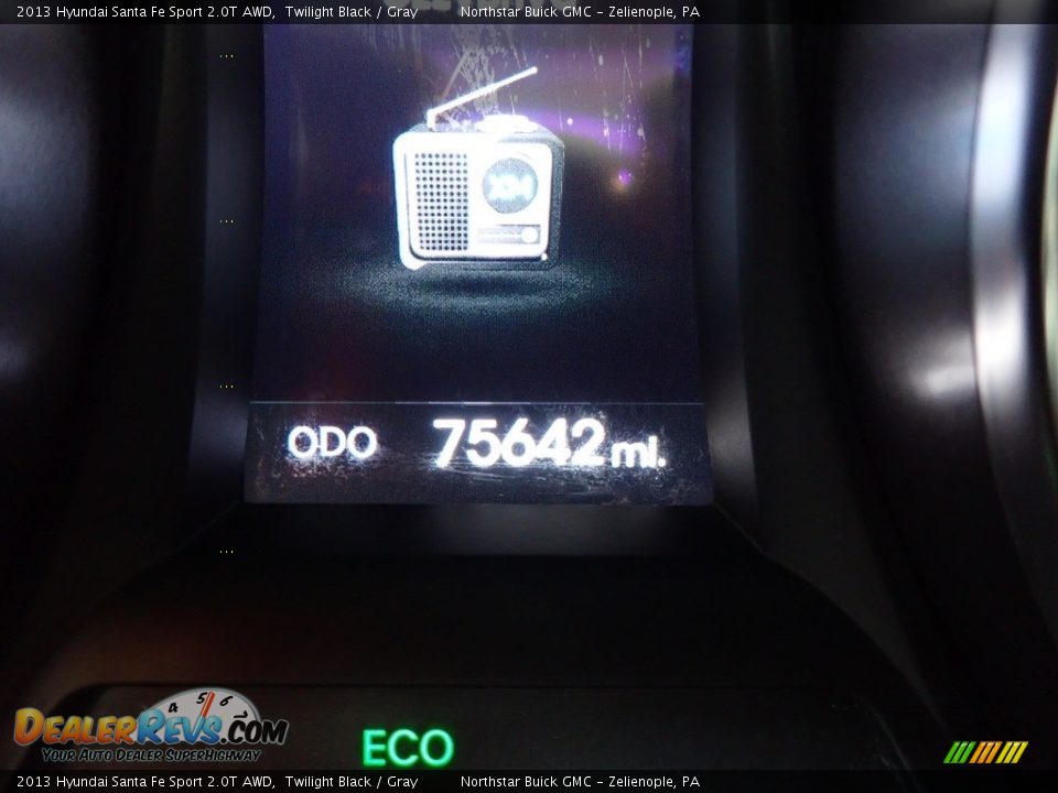 2013 Hyundai Santa Fe Sport 2.0T AWD Twilight Black / Gray Photo #30